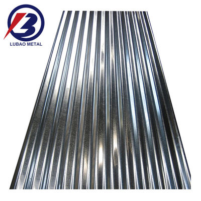 800-1500mm Largura GI Chapas de telhado onduladas Z120 Chapa de ferro galvanizado Chapa de telhado de metal de zinco com spangle regular