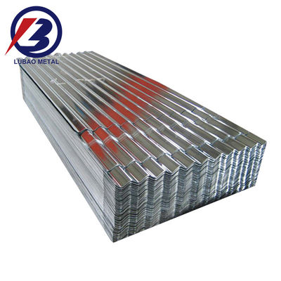 800-1500mm Largura GI Chapas de telhado onduladas Z120 Chapa de ferro galvanizado Chapa de telhado de metal de zinco com spangle regular
