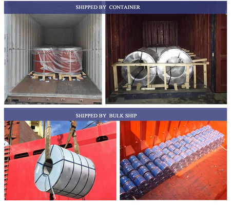 Pacote padrão Corrugado de cor revestido de metal de zinco de aço bobina para telhado folha RAL 5000 Violeta Azul 1,0-2,0mm espessura