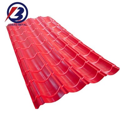 DX51D Revestimento Z30-Z40 914mm 2438mm 6096mm Chromadek BWG 28 Folha de telhado Folha de telhado para folhas de telhado de óxido de magnésio