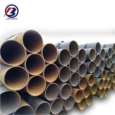 Tubo soldado de costura reta certificado ISO9001 para construção e aplicações industriais de grande diâmetro