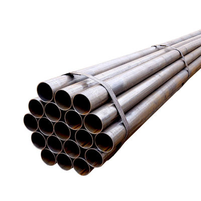 Tubo de ligação de aço carbono preto, de alta frequência, de dupla costura reta, com tubos de carbono oco laminados a quente