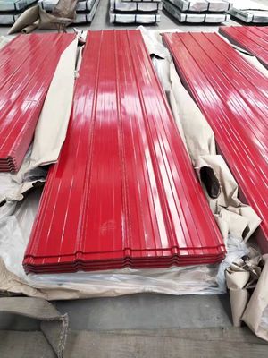 20-275 g/m2 Cobre de zinco galvanizado Metal corrugado PPGI Chapa de telhado de aço com duração total e telhado revestido de cor