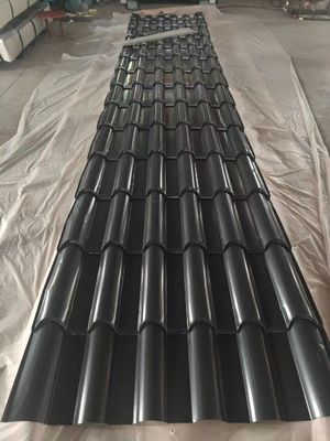 Preços da folha de telhado PPGI pré-pintada corrugada folha galvanizada de metal colorido azulejo de aço com serviço de corte