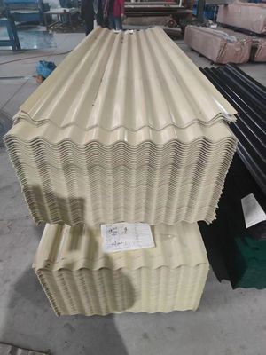Preços da folha de telhado PPGI pré-pintada corrugada folha galvanizada de metal colorido azulejo de aço com serviço de corte