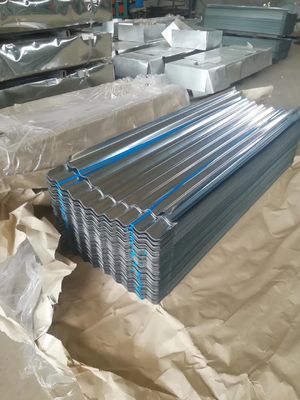 Folha de telhado galvanizado SGCC SPCC SECC 0,12 mm 0,35 mm Espessura 0,1 mm 1 mm Espessura GI Folha corrugada para telhado