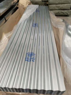 Folha de telhado galvanizado SGCC SPCC SECC 0,12 mm 0,35 mm Espessura 0,1 mm 1 mm Espessura GI Folha corrugada para telhado