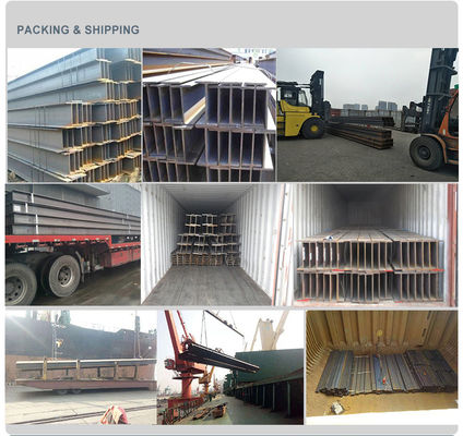 W6X15 W8X15 W8X10 Estrutura galvanizada por imersão a quente H-Beams 200x100x5.5x8 A36 A572 Grau 50 Soldado Técnica Venda Soldada
