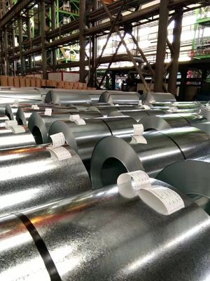 AiSi Standard SGCC DX51D Zinco revestido 20-275 g/m2 bobinas de aço galvanizado para fabricação de folhas onduladas