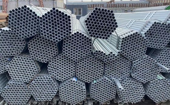 1.2-20mm Carbon Round Welded Galvanized Steel Pipe for Greenhouse com tecnologia laminada a quente e certificação ISO9001