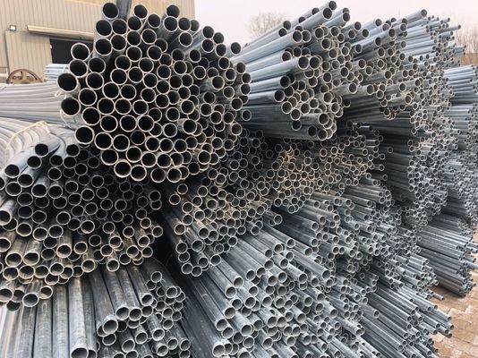 1.2-20mm Carbon Round Welded Galvanized Steel Pipe for Greenhouse com tecnologia laminada a quente e certificação ISO9001