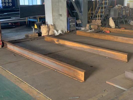 Largura de flange de aço estrutural em forma de H como seu requisito laminado a quente galvanizado soldado H-beam para construção
