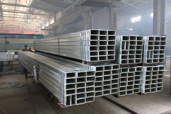 Tubos e tubos de aço retangulares e quadrados galvanizados para edifícios de estufa conformes com a norma GB/T13793-2001
