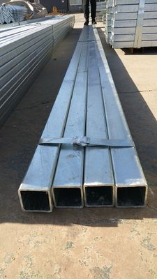 Tubos e tubos de aço galvanizados quadrados e retangulares para edifícios industriais de estufa, com tolerância de grau Q235 superior a ± 1%