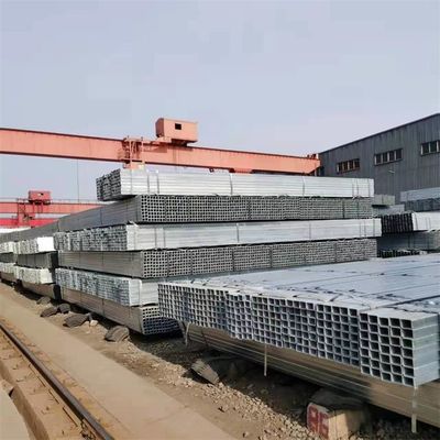 Tubos e tubos de aço galvanizados quadrados e retangulares para edifícios industriais de estufa, com tolerância de grau Q235 superior a ± 1%