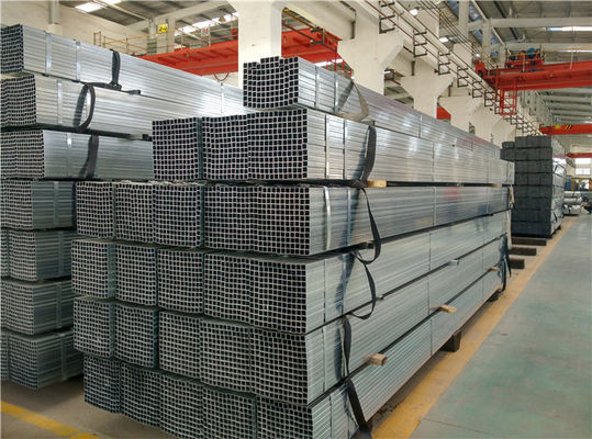 Tubos galvanizados quadrados a quente para postes de vedação e tubos fluidos BS1387 ASTM A53-2007