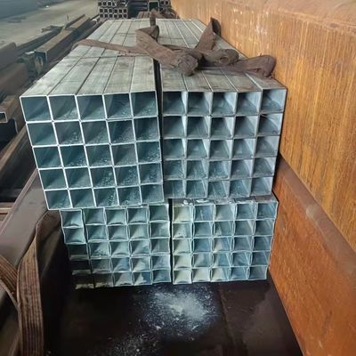 Tubos e tubos de aço galvanizados quadrados e retangulares para edifícios industriais de estufa com serviço de processamento de descolagem