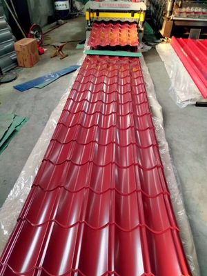 PPGI Galvanizado Corrugado Ferro Aço Color Coated Roofing Sheet Processing Tolerância de Serviço ± 1% 0,55mm Roof Sheet Corrugado