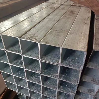 Tubos retangulares de ferro negro de alta precisão galvanizados galvanizados quadrados de aço com tolerância de ± 1% e técnica de laminagem a quente