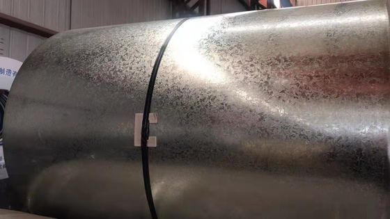 508/610mm bobina ID bobina de aço galvanizado a quente SGCC 0,52mm espessura espangular regular laminada a frio para comprimento personalizado