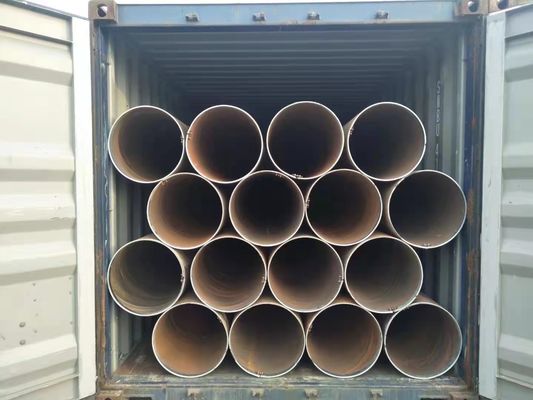 Tubo de aço soldado em espiral de construção com tamanho máximo de 2420*22 mm e parede espessa