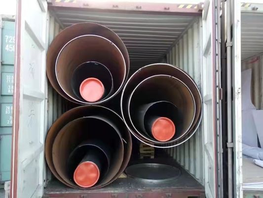 Fornecida uma amostra de tubo de tubulação espiralizada soldada de tamanho máximo 2420*22 mm para construção