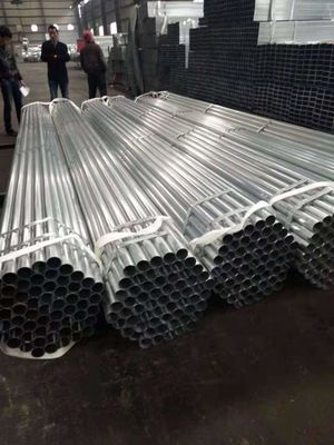 Tubo de aço galvanizado não ligado para serviços de solda de construção de estufas GI Tubo de zinco 80g 6/12 metros comprimento padrão