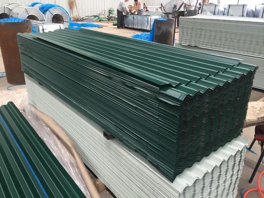 Materiais de construção de telhados 0,12-6mm 30-275g/m2 Rocha de metal galvanizado laminada a frio de cor Ppgi corrugada pré-pintada