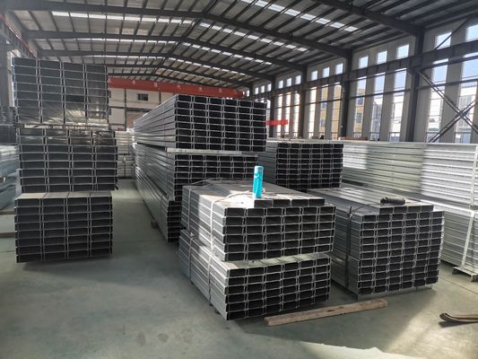 Estrutura de aço Grau C Canais 100x50x3mm Estrutura de aço leve Estrutura de aço