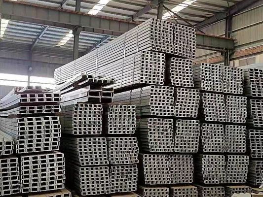 80x40x3mm canais U galvanizados para sistemas de parede de cortina estrutural não-aleio e largura da flange como sua exigência