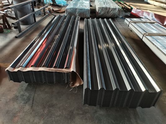 Grau de aço ASTM Z20 Z25 0.15mm 0.2mm 0.4mm PPGI bobina em folha azul vermelho RAL galvanizado revestido de cor placa ondulada