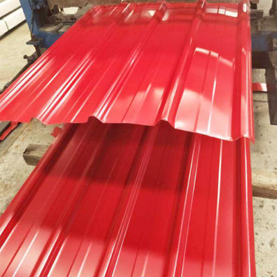 Serviço de descolagem oferecido para Z20 Z30 Z60 Z275 20 Gauge PPGI Pré-pintado chapa de telhado galvanizado ondulado chapa de aço revestida de cor
