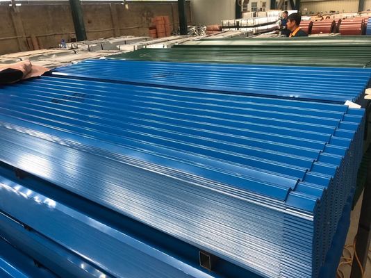 0.12mm 0.3mm 0.5mm PPGI Ral Color Coated Prepainted Galvanized Corrugated Roof Sheet com Spangle Regular Full Hard