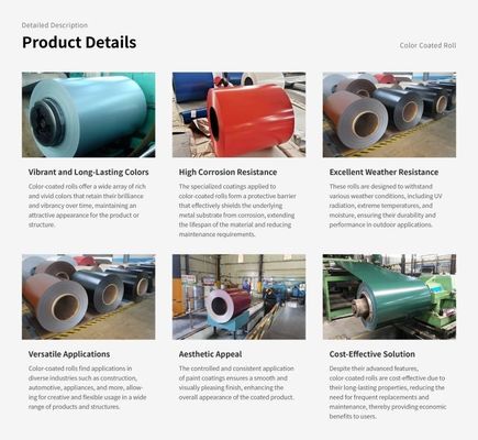 SGCC 0,25mm galvanizado bobina revestida de cor em RAL cor PPGI PPGL para comprimento de 1250mm requisitos dos clientes