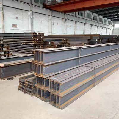 W14 W16 W12 W21 Construção H Beam Steel com e espessura de teia 6,5-70mm Espessura de flange 8mm 64mm