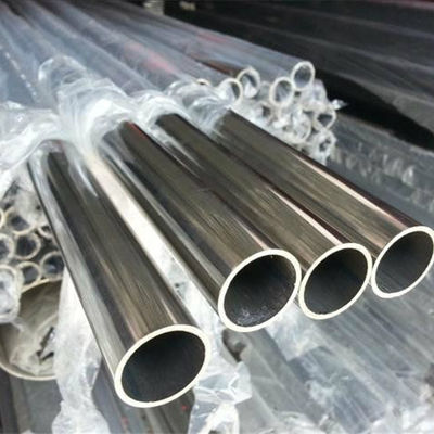 Tubo de aço inoxidável sem liga ASTM 304 304L 316 316L para construção de superfície personalizada