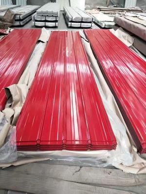 Folha de telhado corrugada personalizada Cor PPGI Folha de telhado SGCC Cor Revestida Pré-pintada Folha de aço galvanizado Certificado