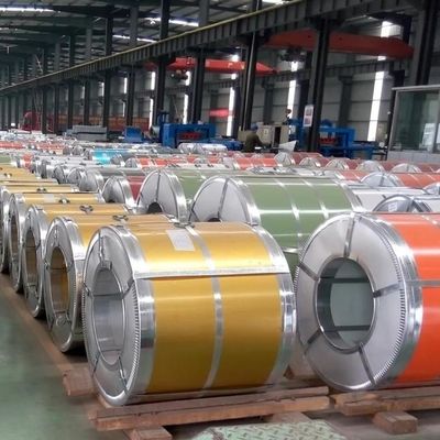 Venda direta PPGI COIL ROLL Dureza Full Hard 0.4mm 0.5mm Dx51d Dx52D bobinas de aço galvanizado pré-pintadas