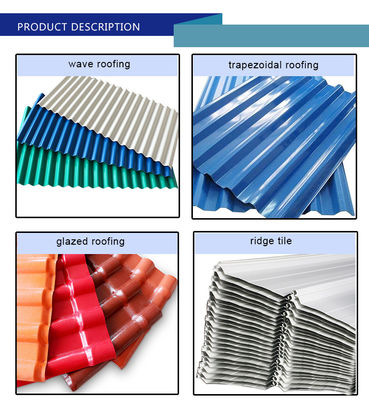 Revestimento de zinco 30-275 g/m2 Folhas galvanizadas onduladas e azulejos de aço de cor PPGI com opções de cores RAL a preços diretos
