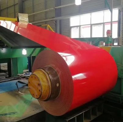 0.4mm 0,5mm Espessura Pre-pintado Galvalume Metal Strips Galvanized Color Coated Steel Coil para Fabricação de Chapas corrugadas