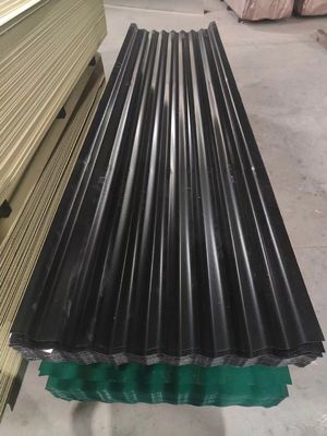 Folha de telhado galvanizado Largura 750mm-1050mm Revestida de cor Pintada PPGI Material de construção Placa de telhado de aço galvanizado