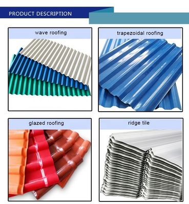 Descontados ASTM AISI SGCC RAL Cores Galvanizadas Corrugadas e PPGI Cores Chapas de aço Largura 600-1100mm a Preços Diretos