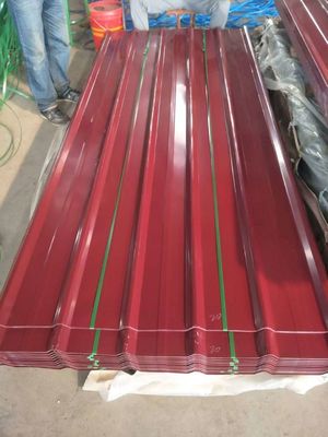 Material de construção à prova de fogo Cor Galvanizado Folha corrugada com técnica galvanizada a quente e telhado resistente ao calor