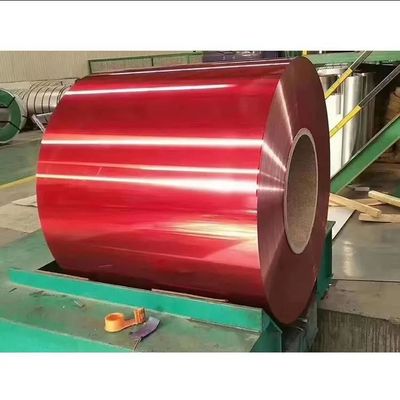 Z81-Z120 Dupla camada de pintura 0.3mm 1250mm Vermelho Azul Cor PPGI PPGL Galvanizado Cor Revestida bobina com revestimento Aviable