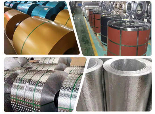 Superficie superior de bobina de alumínio de 1500 mm para o serviço de processamento de temperatura e dobra O H112