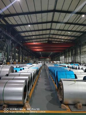 Coil de aço revestido com galvão para bobinas galvanizadas a quente Folhas de telhado metálicas Materiais de construção Aluminizado zinco