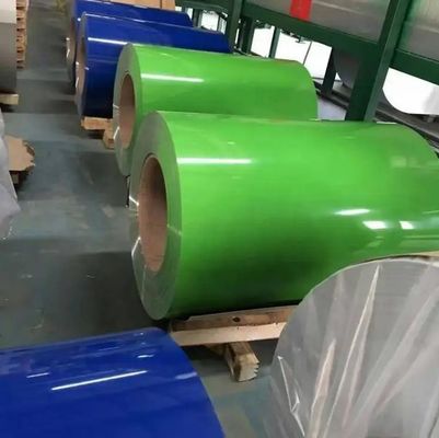 ASTM JIS DIN GB Standard Ral Color Aluminium Coils série 3004.3003 0,27mm espessura de revestimento de cor de alumínio