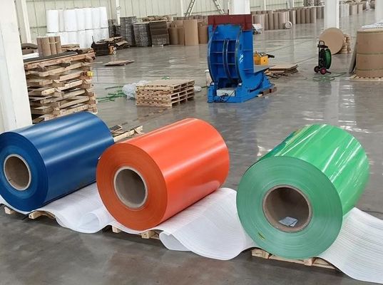 ASTM JIS DIN GB Standard Ral Color Aluminium Coils série 3004.3003 0,27mm espessura de revestimento de cor de alumínio