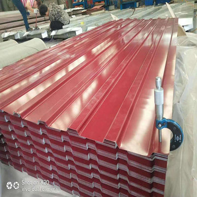 0.1-1 mm Espessura Cor revestida Gl Chapas de telhado onduladas PPGL Chapas de telhado de ferro ondulado galvanizadas