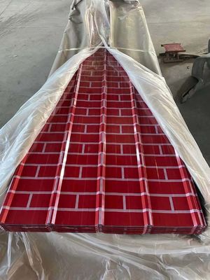 0.1-1 mm Espessura Cor revestida Gl Chapas de telhado onduladas PPGL Chapas de telhado de ferro ondulado galvanizadas